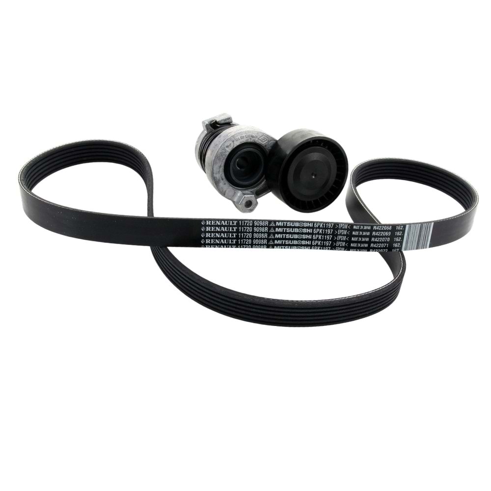 ALTERNATÖR KAYIŞ KİTİ 1.5 DCİ CLİO IV LODGY DOKKER MEGANE IV KADJAR (117209098R 6PK1197 /117504048R)