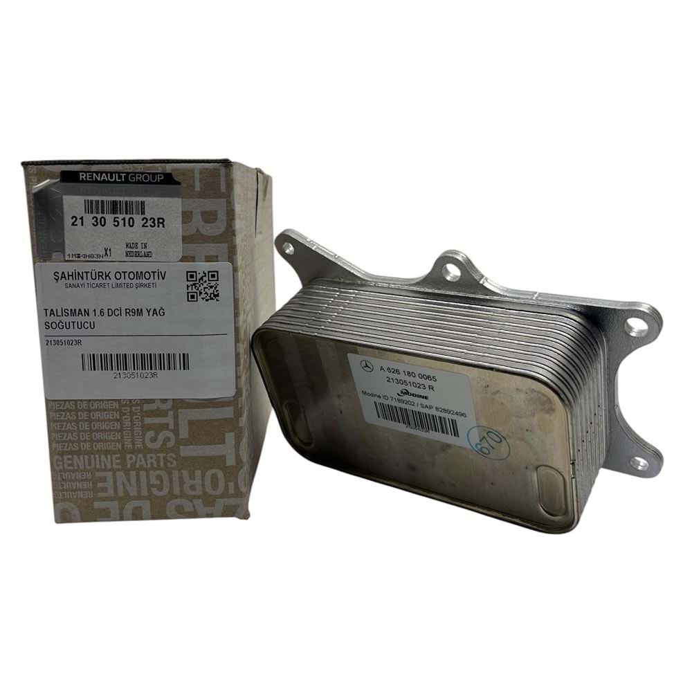 Talisman 1.6 dci R9M Yağ Soğutucu 213051023R
