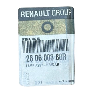 Captur Ledli Sol Far 260600380R 2017->